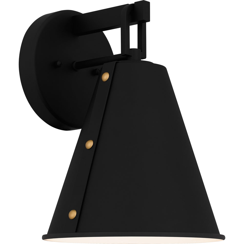 Quoizel - One Light Outdoor Wall Mount - Hyde - Matte Black- Union Lighting Luminaires Decor