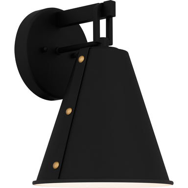 Quoizel - One Light Outdoor Wall Mount - Hyde - Matte Black- Union Lighting Luminaires Decor