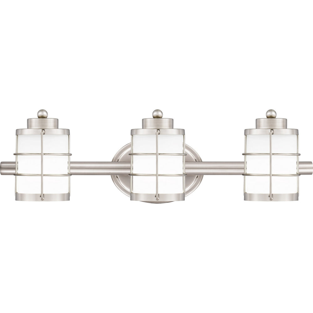 Quoizel - Three Light Bath - Hazlett - Brushed Nickel- Union Lighting Luminaires Decor