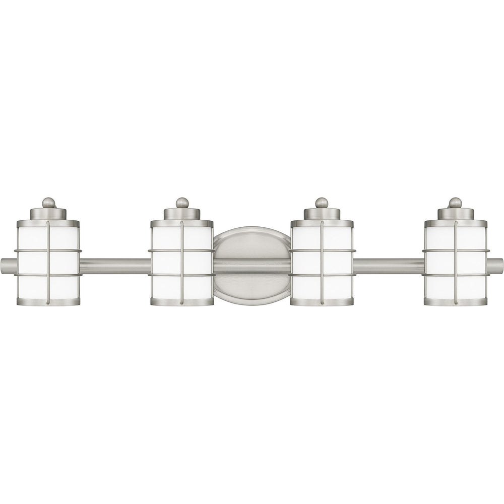 Quoizel - Four Light Bath - Hazlett - Brushed Nickel- Union Lighting Luminaires Decor