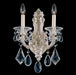 Schonbek - Two Light Wall Sconce - La Scala - Antique Silver- Union Lighting Luminaires Decor
