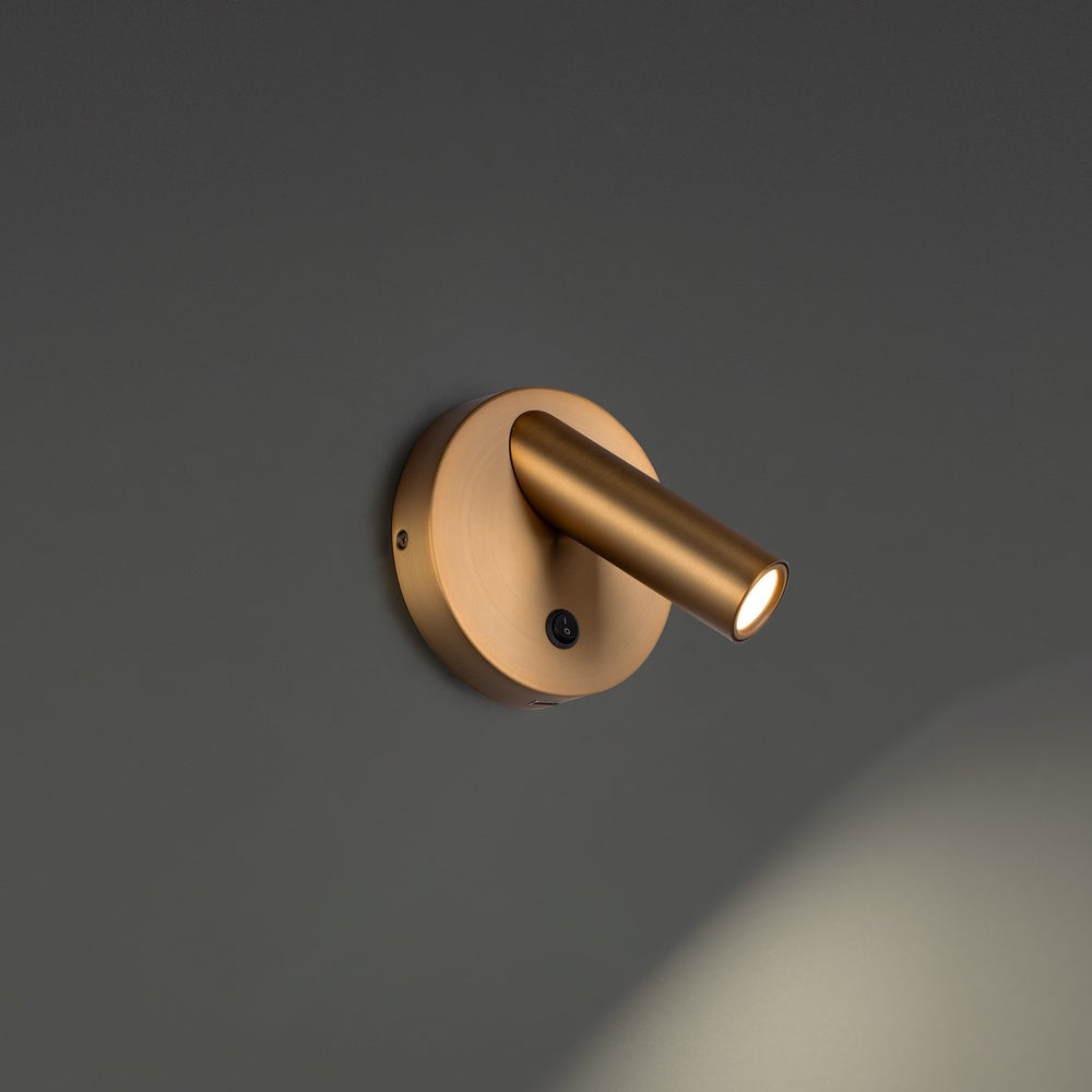 Modern Forms Canada - LED Task & Reading Bed Light - Aspire - Aged Brass- Union Lighting Luminaires Decor