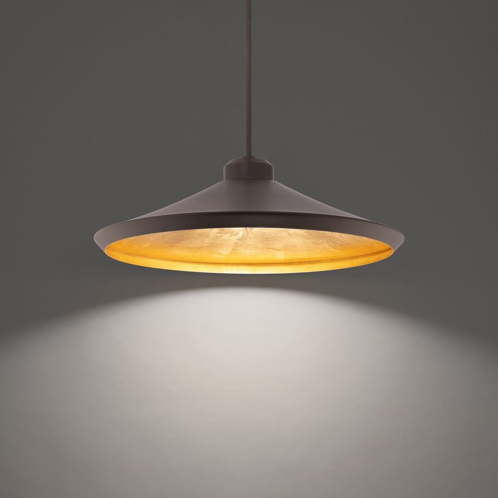Modern Forms Canada - LED Pendant - Alfa - Bronze & Gold Leaf- Union Lighting Luminaires Decor