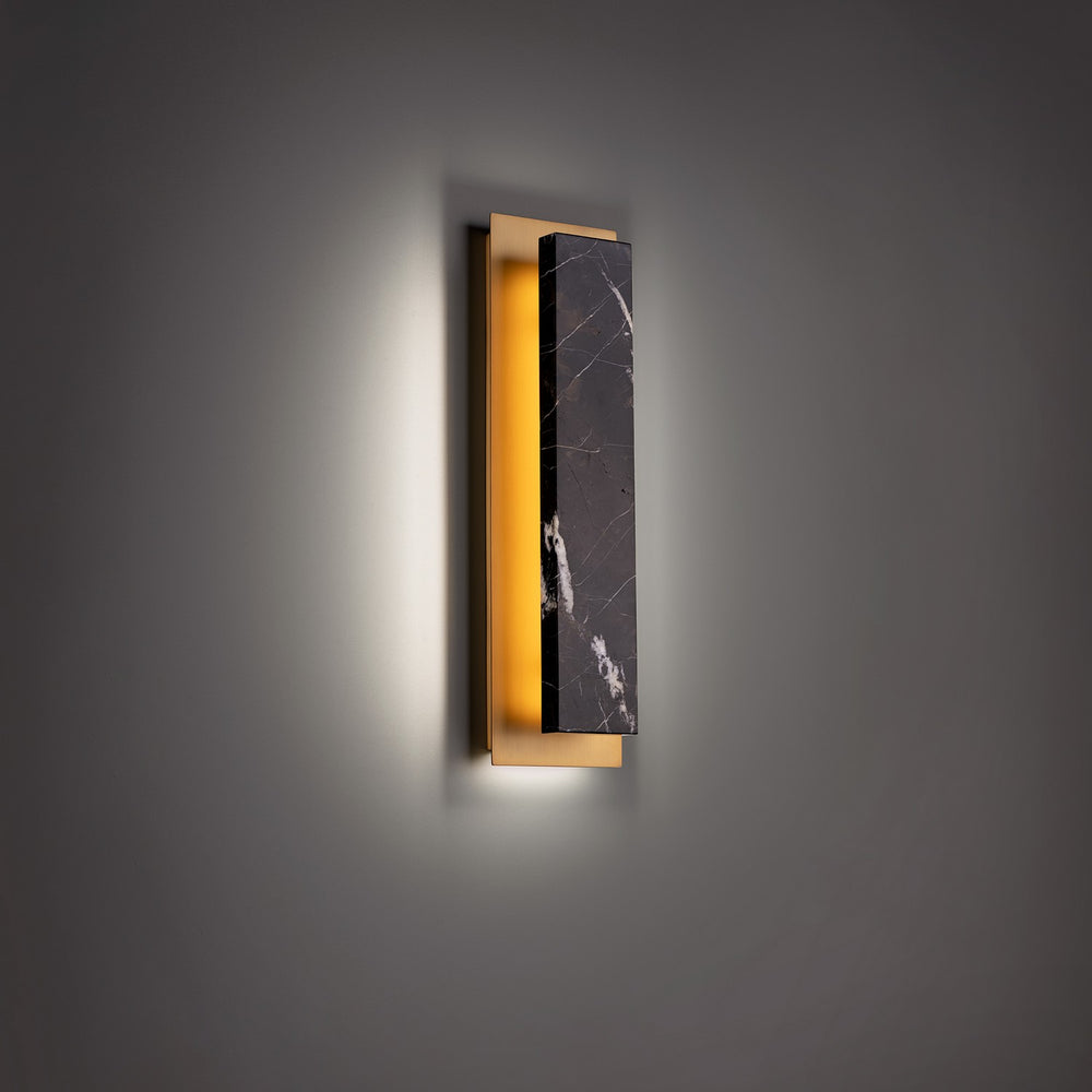 Modern Forms Canada - LED Wall Sconce - Zurich - Black & Aged Brass- Union Lighting Luminaires Decor