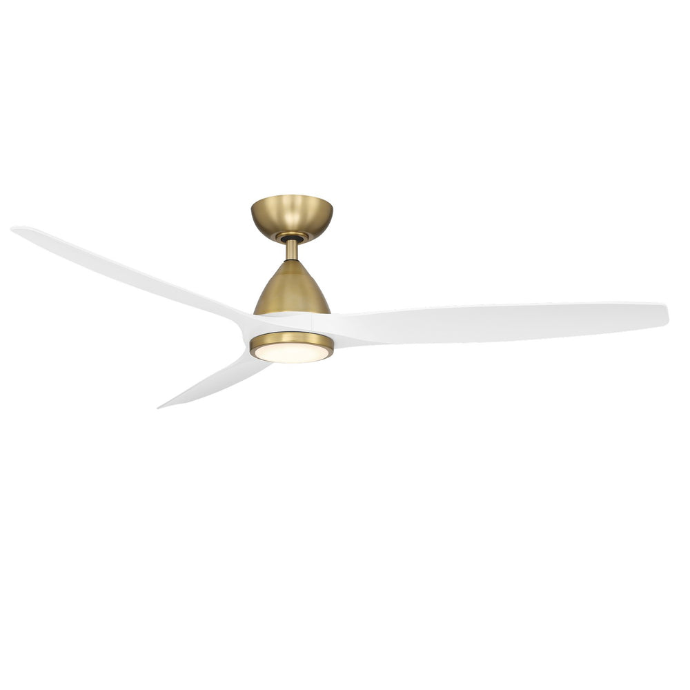 Modern Forms Fans Canada - 62" Ceiling Fan - Skylark - Soft Brass/Matte White- Union Lighting Luminaires Decor