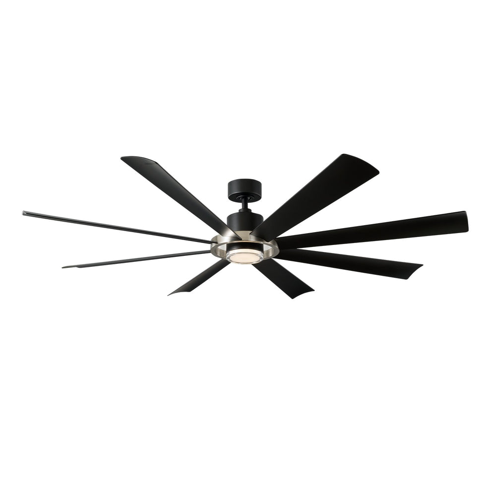 Modern Forms Fans Canada - 72" Ceiling Fan - Aura - Brushed Nickel/Matte Black- Union Lighting Luminaires Decor