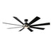 Modern Forms Fans Canada - 72" Ceiling Fan - Aura - Brushed Nickel/Matte Black- Union Lighting Luminaires Decor