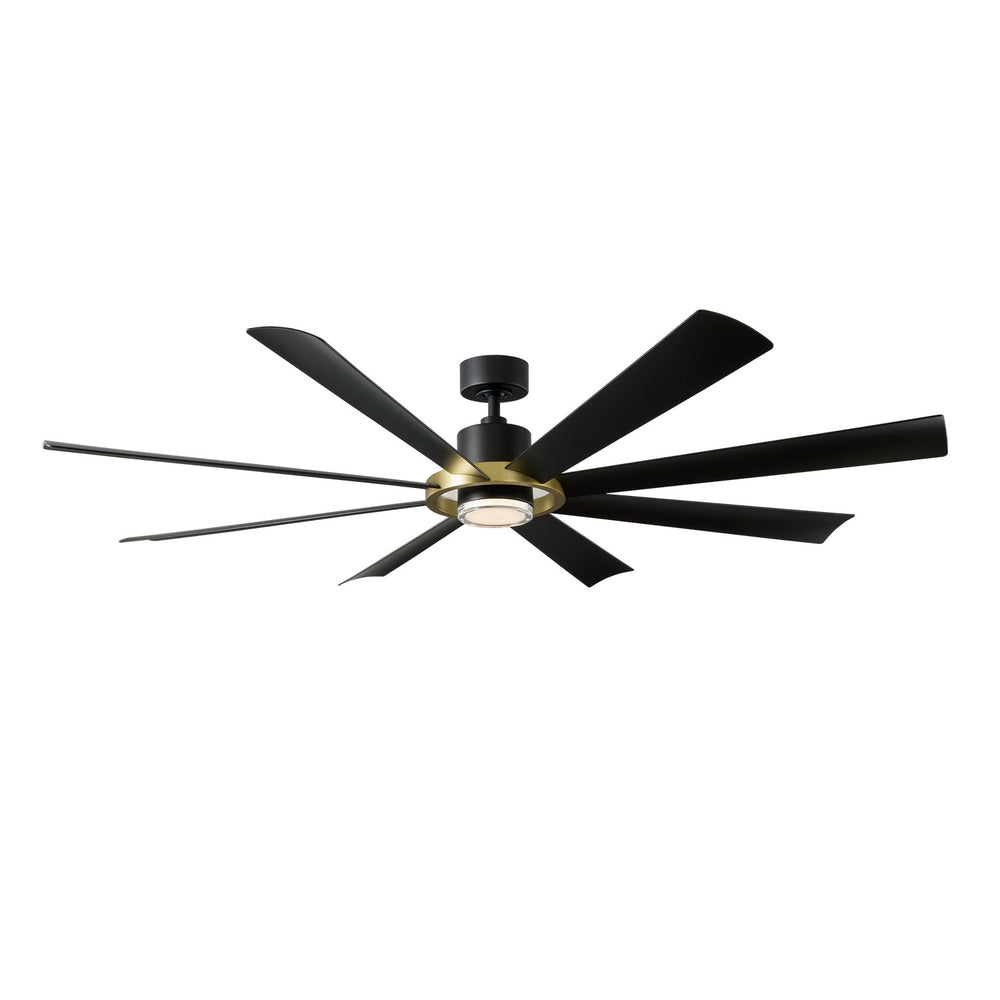 Modern Forms Fans Canada - 72" Ceiling Fan - Aura - Soft Brass/Matte Black- Union Lighting Luminaires Decor