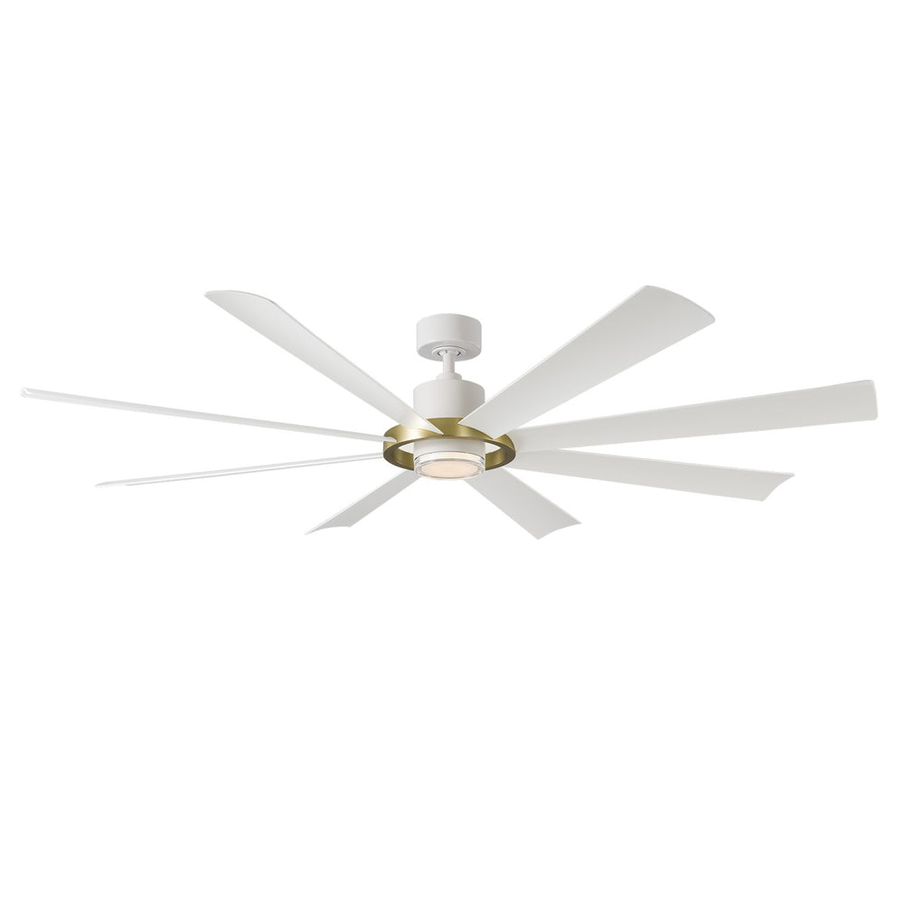 Modern Forms Fans Canada - 72" Ceiling Fan - Aura - Soft Brass/Matte White- Union Lighting Luminaires Decor