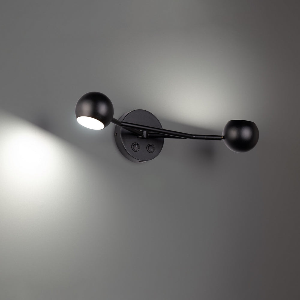 W.A.C. Canada - LED Bed Task Light - Duplex - Black- Union Lighting Luminaires Decor