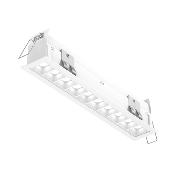 Dals - Recessed Linear with 10 Mini Spot Lights - Pinpoint - White- Union Lighting Luminaires Decor