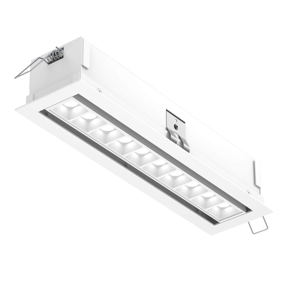 Dals - Recessed Linear with 10 Mini Swivel Spot Lights - Pinpoint - White- Union Lighting Luminaires Decor