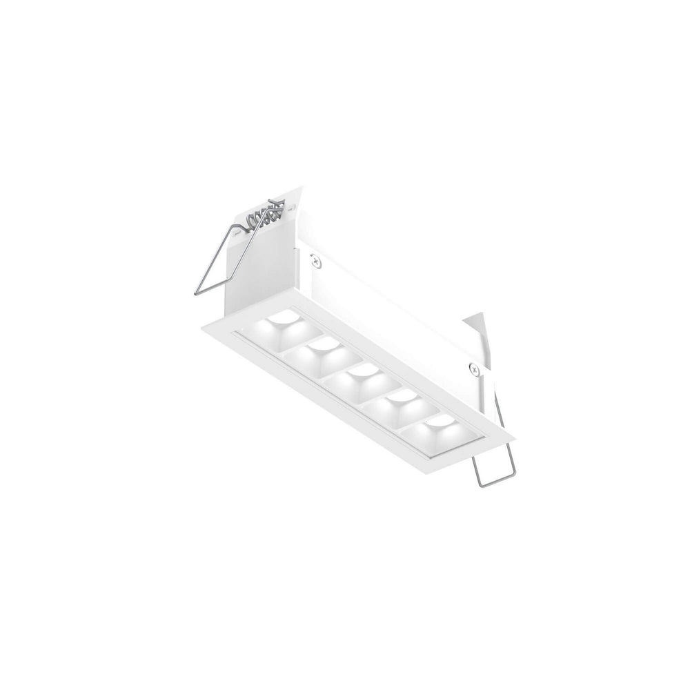 Dals - Recessed Linear with 5 Mini Spot Lights - Pinpoint - White- Union Lighting Luminaires Decor
