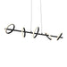 Dals - Five Light Linear Pendant - Olympia Five - BK- Union Lighting Luminaires Decor
