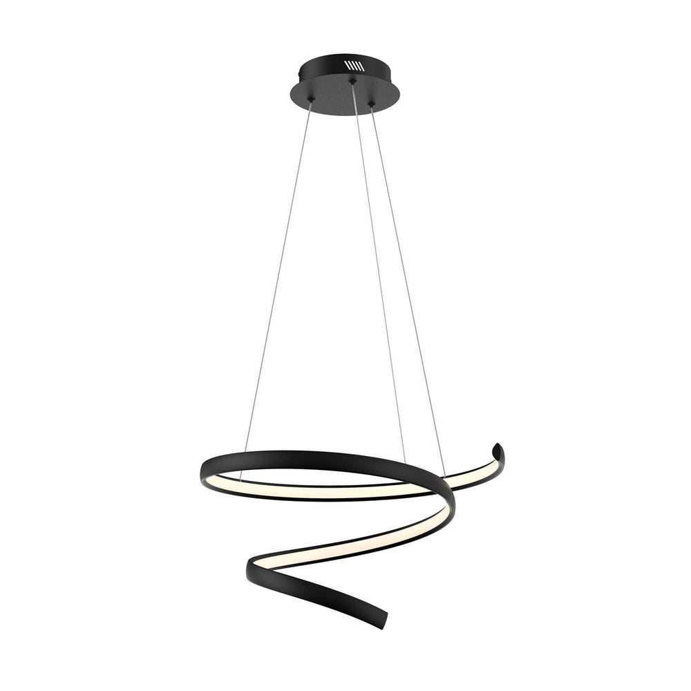 Dals - One Light Pendant - Helix - BK- Union Lighting Luminaires Decor