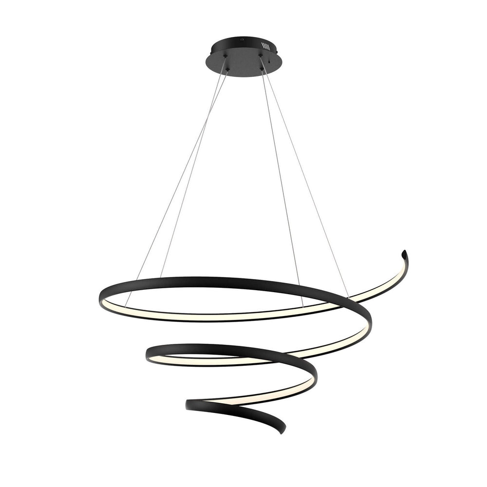 Dals - One Light Pendant - Helix - BK- Union Lighting Luminaires Decor