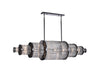 Avenue Lighting - Chandelier - Waldorf - Polished Gunmetal- Union Lighting Luminaires Decor