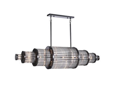 Avenue Lighting - LED Chandelier - Waldorf - Polished Gunmetal- Union Lighting Luminaires Decor