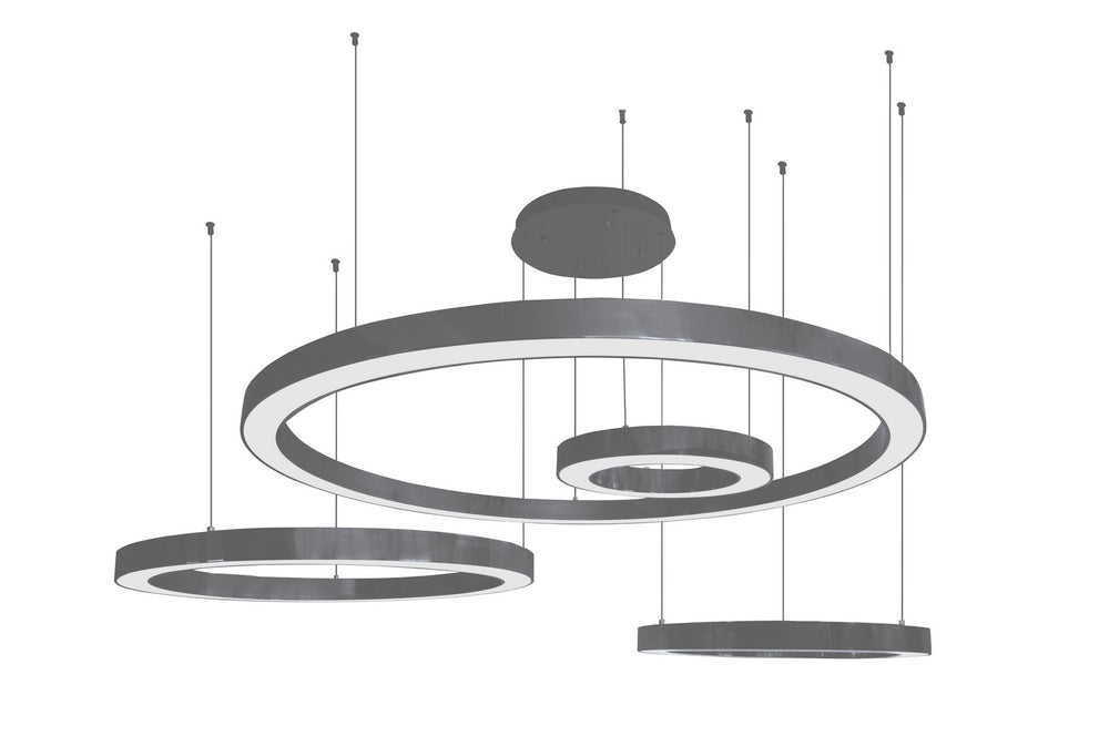 Avenue Lighting - LED Chandelier - Aria - Polished Black Gunmetal Chrome- Union Lighting Luminaires Decor