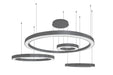 Avenue Lighting - LED Chandelier - Aria - Polished Black Gunmetal Chrome- Union Lighting Luminaires Decor