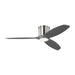 "Generation Lighting Canada. - 52"Ceiling Fan - Titus - Brushed Steel- Union Lighting Luminaires Decor"