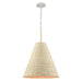 ELK Home - One Light Pendant - Abaca - Textured White- Union Lighting Luminaires Decor