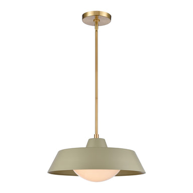 ELK Home - One Light Pendant - Gilman - Satin Brass- Union Lighting Luminaires Decor