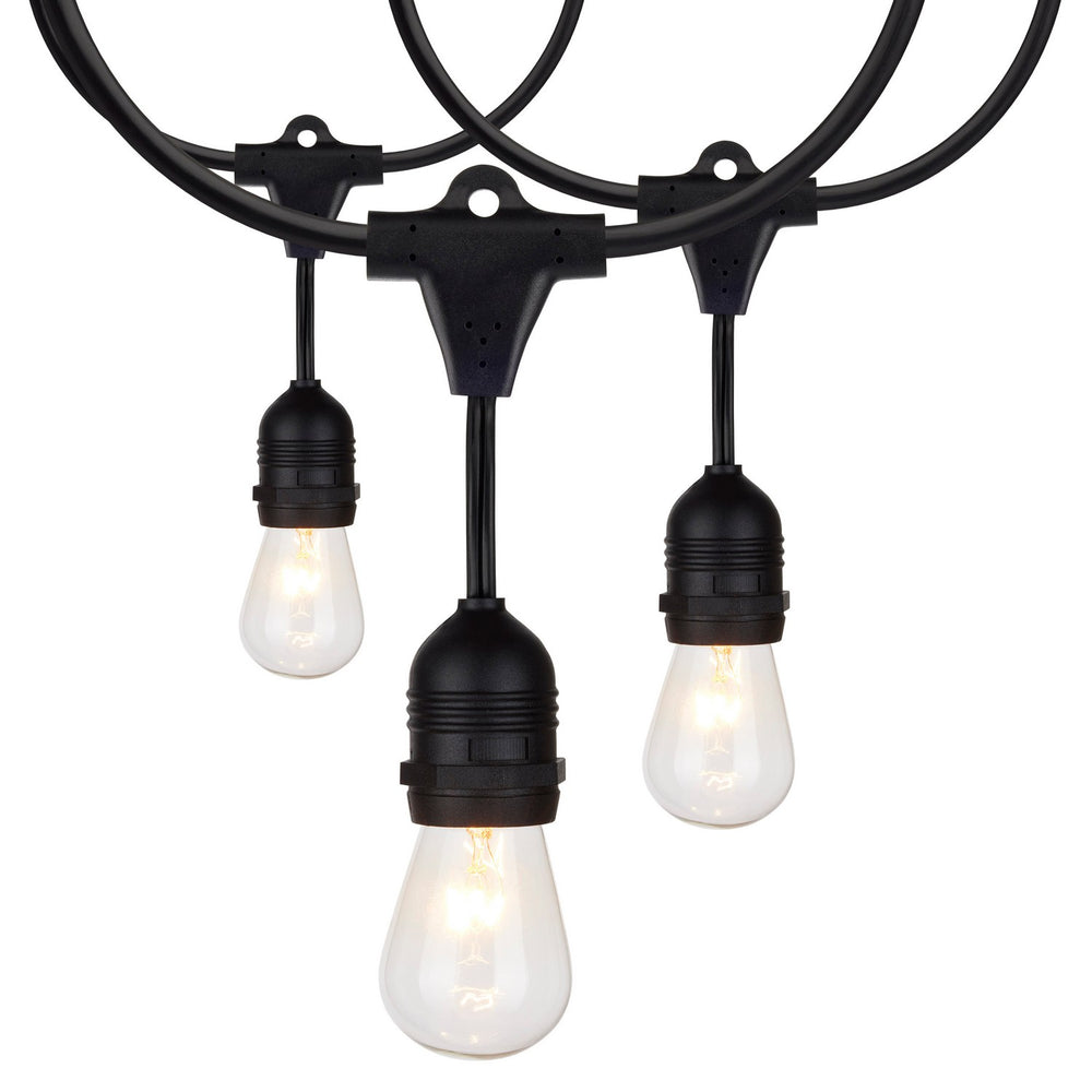 Satco Canada - 12 Light String Light - Black- Union Lighting Luminaires Decor