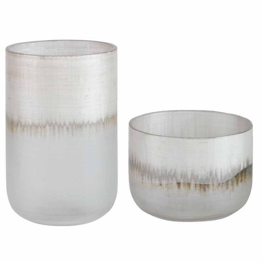 Uttermost - Vases, Set/2 - Frost - Silver- Union Lighting Luminaires Decor