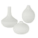 Uttermost - Vases, Set/3 - Apothecary - Satin White- Union Lighting Luminaires Decor