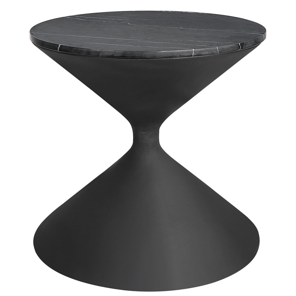 Uttermost - Side Table - Time's Up - Matte Black- Union Lighting Luminaires Decor