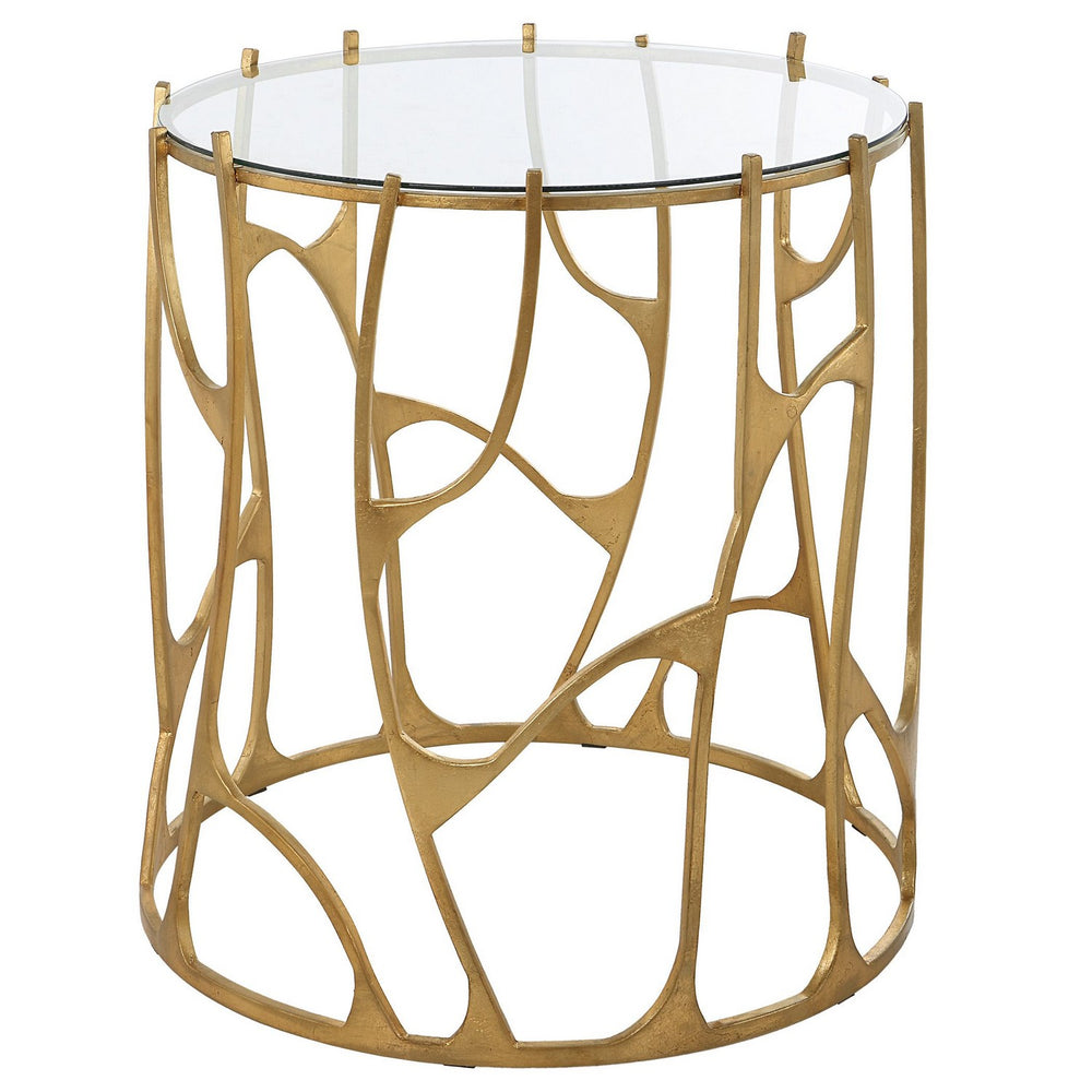 Uttermost - Side Table - Ritual - Aged Gold Leaf- Union Lighting Luminaires Decor