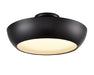 DVI Canada - LED Semi-Flush Mount - Antares Cct - Ebony w/Vodka Ice Glass- Union Lighting Luminaires Decor
