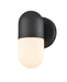 DVI Canada - One Light Wall Sconce - Capsule Outdoor - Black w/Half Opal Glass- Union Lighting Luminaires Decor