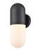 DVI Canada - One Light Wall Sconce - Capsule Outdoor - Black w/Half Opal Glass- Union Lighting Luminaires Decor