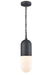 DVI Canada - One Light Pendant - Capsule Outdoor - Black w/Half Opal Glass- Union Lighting Luminaires Decor
