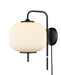 DVI Canada - One Light Wall Sconce - Mount Pearl - Graphite w/Ribbed Half Opal Glass- Union Lighting Luminaires Decor