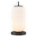 DVI Canada - One Light Table Lamp - Mount Pearl - Graphite w/Ribbed Half Opal Glass- Union Lighting Luminaires Decor