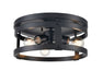 DVI Canada - Three Light Flush Mount - Oakhurst - Ebony- Union Lighting Luminaires Decor