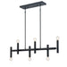 DVI Canada - Six Light Linear Pendant - Klondike - Ebony And Multiple Finishes- Union Lighting Luminaires Decor