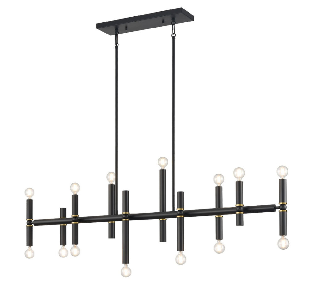 DVI Canada - 14 Light Pendant - Klondike - Multiple Finishes And Ebony- Union Lighting Luminaires Decor