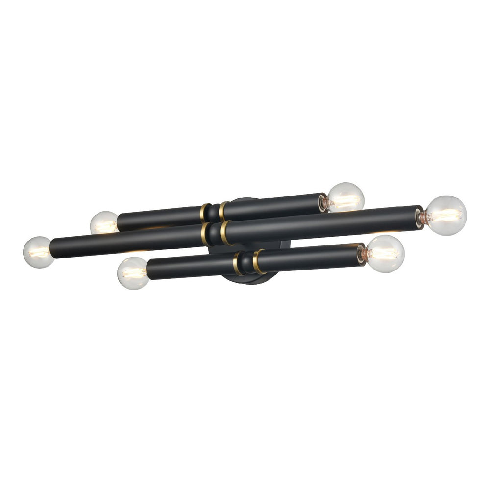 DVI Canada - Six Light Vanity - Klondike - Multiple Finishes And Ebony- Union Lighting Luminaires Decor