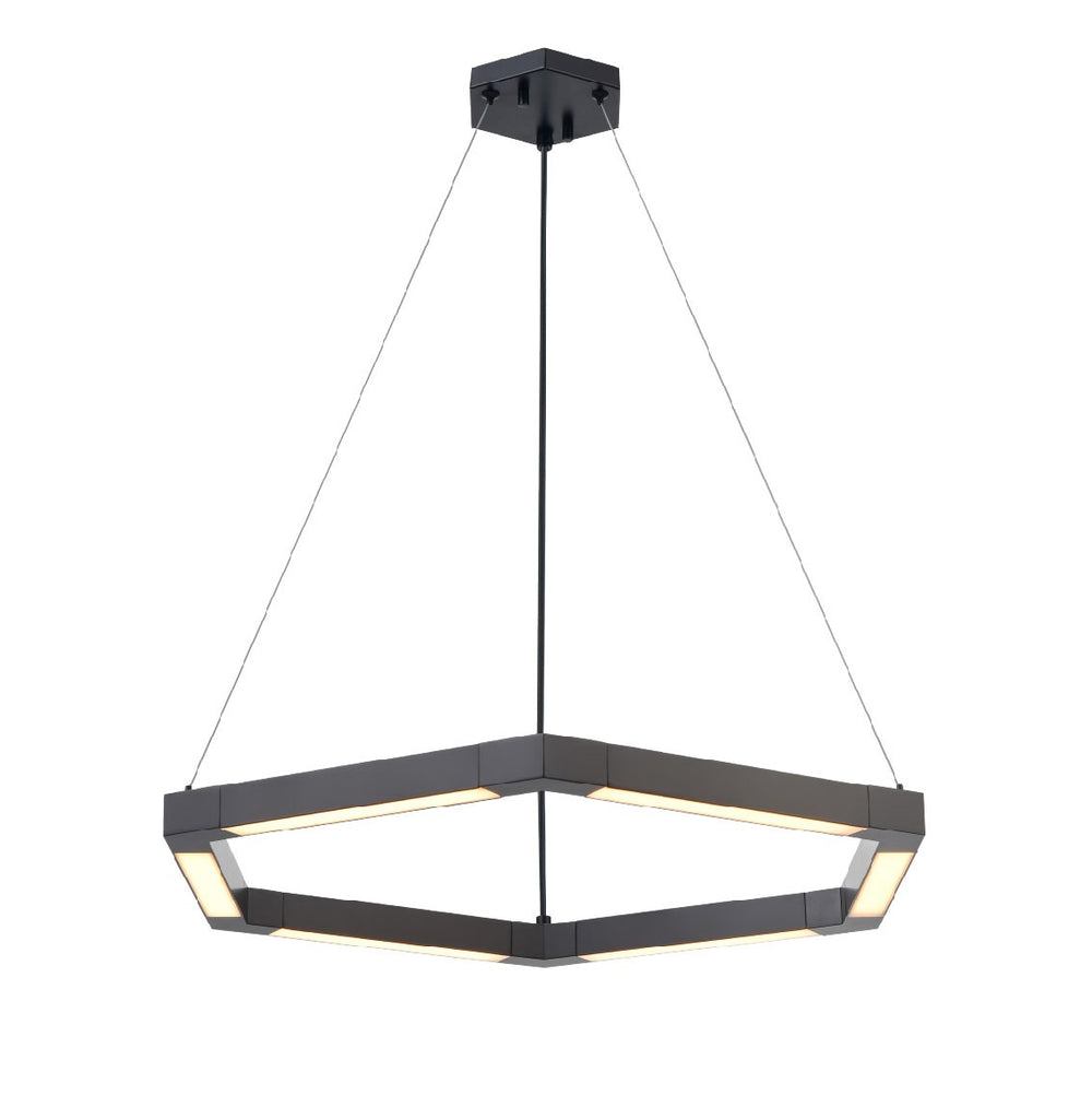 DVI Canada - LED Pendant - Callisto - Ebony w/Half Opal Glass- Union Lighting Luminaires Decor