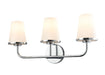 DVI Canada - Three Light Vanity - Kanata - Chrome w/Half Opal Glass- Union Lighting Luminaires Decor