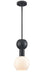 DVI Canada - One Light Pendant - Lillooet - Ebony w/True Opal Glass- Union Lighting Luminaires Decor