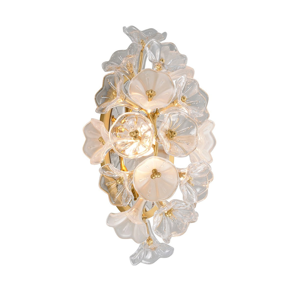 Corbett Lighting Canada - One Light Wall Sconce - Jasmine - Gold Leaf- Union Lighting Luminaires Decor