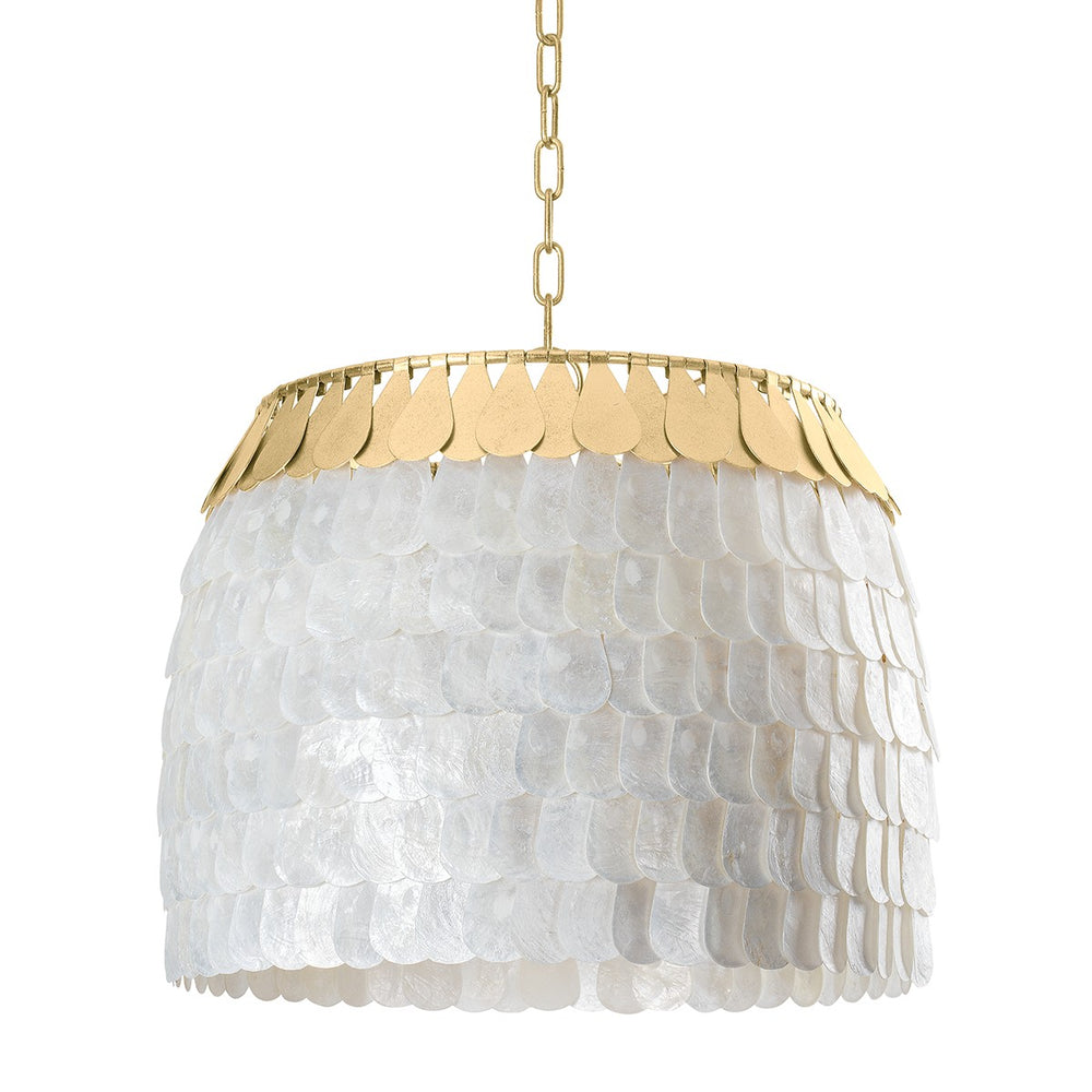 Corbett Lighting Canada - Four Light Chandelier - Coralie - Vintage Gold Leaf- Union Lighting Luminaires Decor