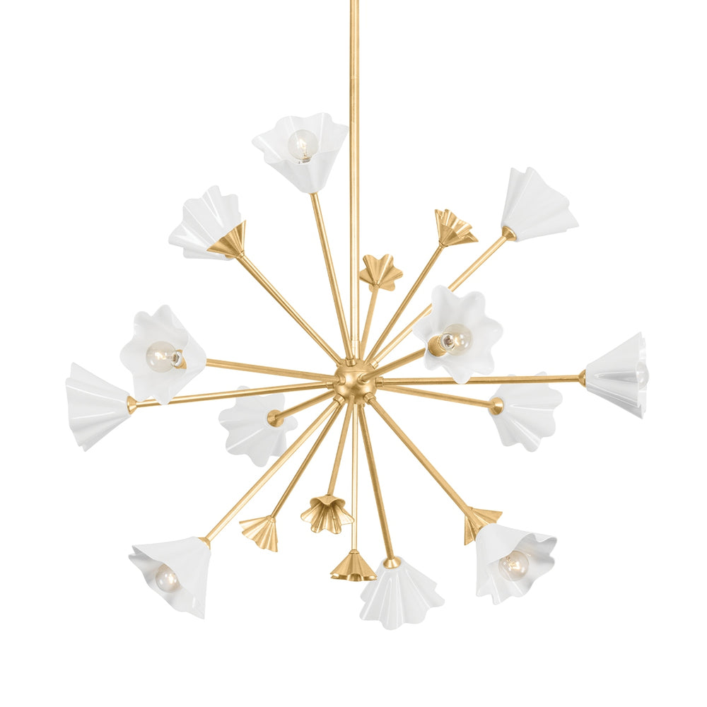 Corbett Lighting Canada - 12 Light Chandelier - Julieta - Vintage Gold Leaf- Union Lighting Luminaires Decor
