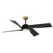 Kuzco Canada - 56" Ceiling Fan - Horizon - Brushed Gold- Union Lighting Luminaires Decor