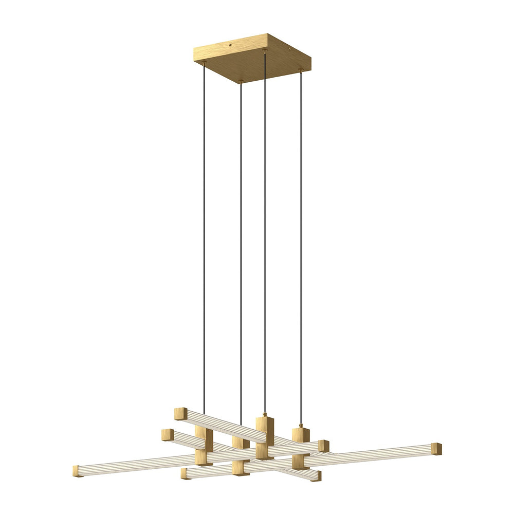 Kuzco Canada - LED Chandelier - Blade - Brushed Gold- Union Lighting Luminaires Decor